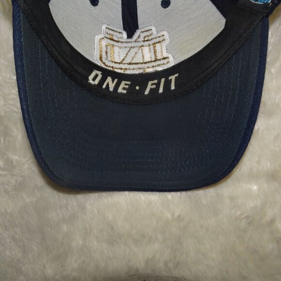 NCAA Blue Notre Dame One-Fit Baseball Hat Cap - Picture 6 of 7